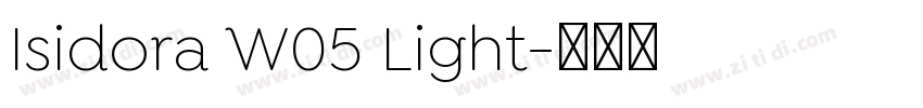 Isidora W05 Light字体转换